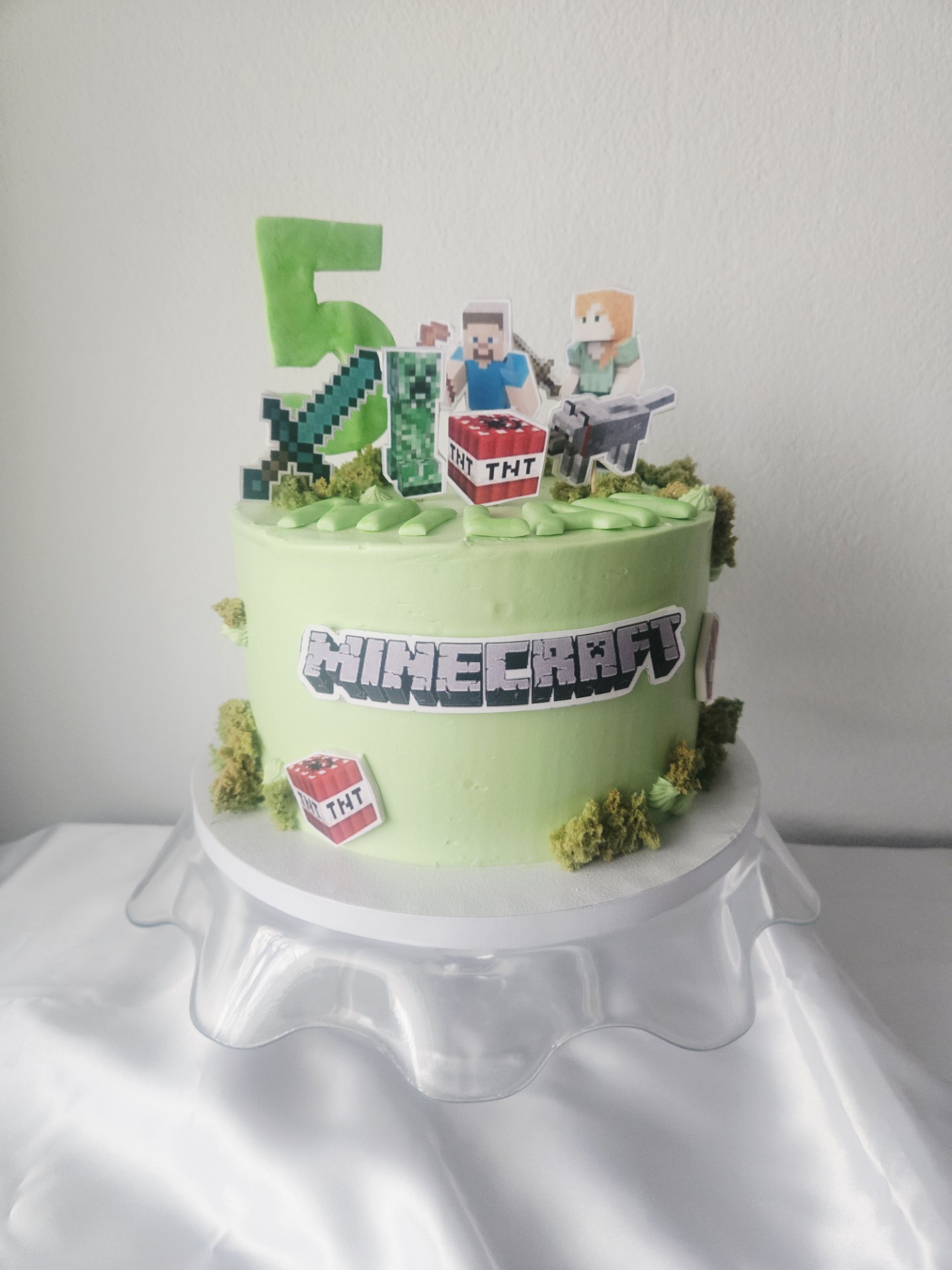 Minecraft-Motivtorte für Kindergeburtstag in Linz